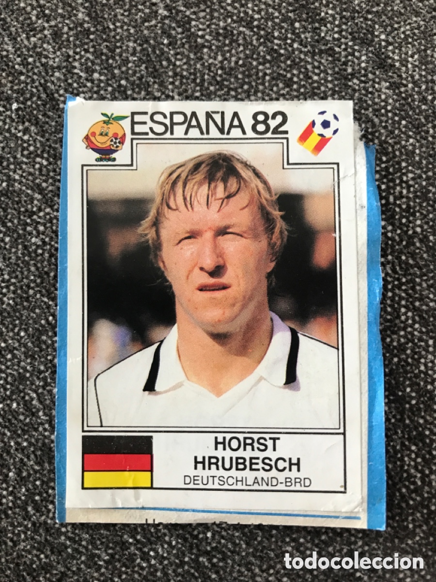 Cromos de F&uacute;tbol: Cromo panini mundial Espa&ntilde;a 82 n&uacute;mero 126 Hrubesch recuperado Sticker album world cup Spain 1982
