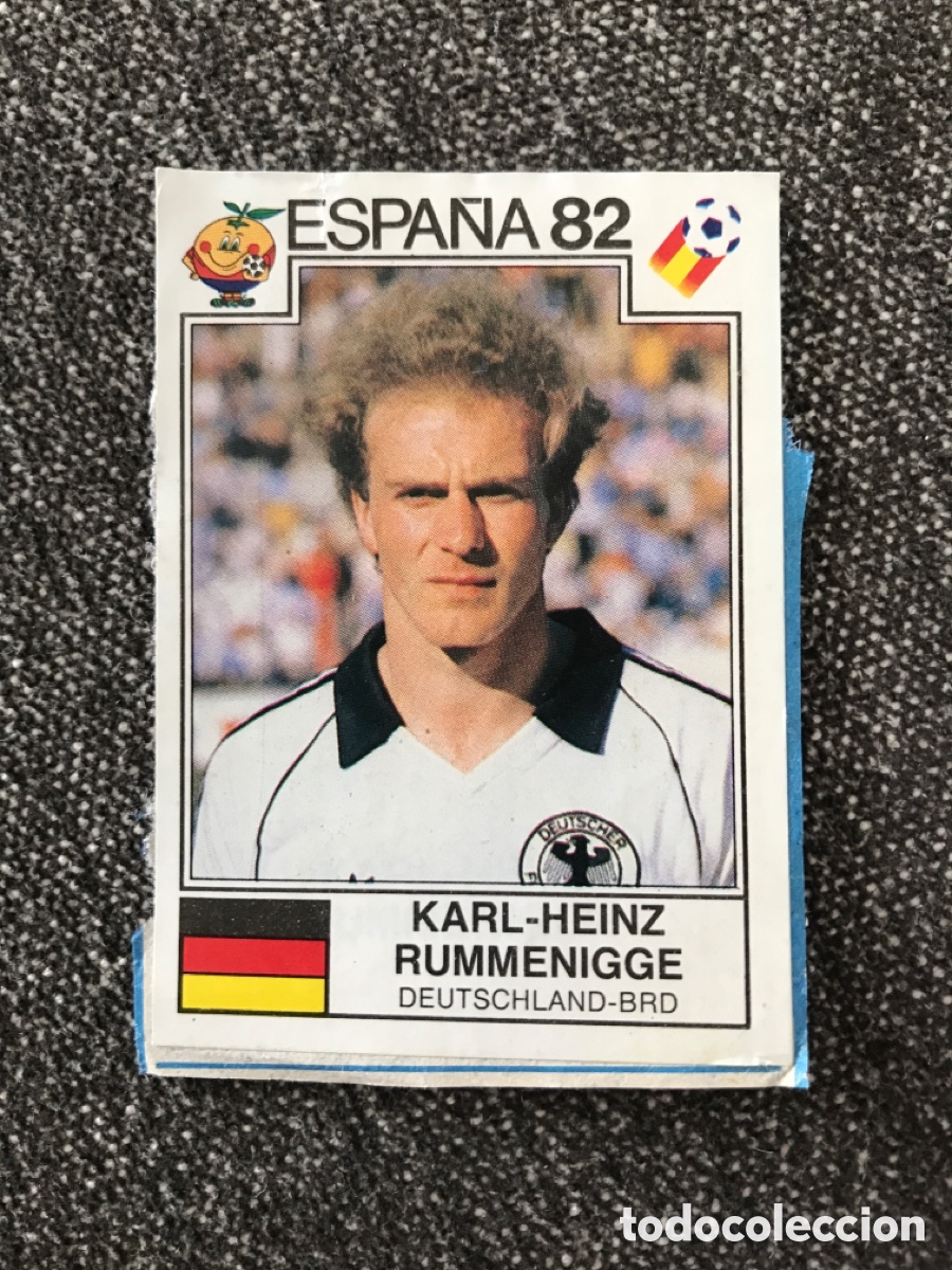 Cromos de Futebol: Cromo panini mundial Espa&ntilde;a 82 n&uacute;mero 127 Rummenigge recuperado Sticker album world cup Spain 1982