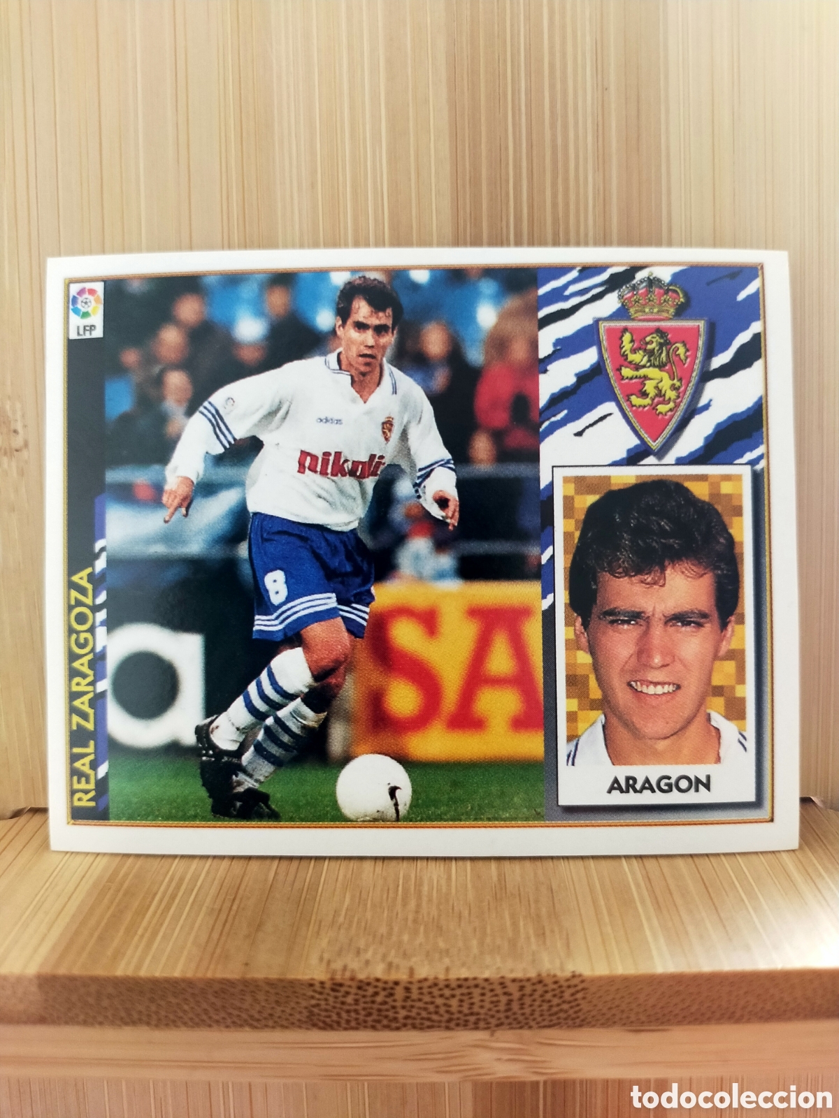 Fu&szlig;ball-Sticker: 1997 1998 97 98 ESTE CROMO NUNCA PEGADO EN BUEN ESTADO ZARAGOZA ARAGON