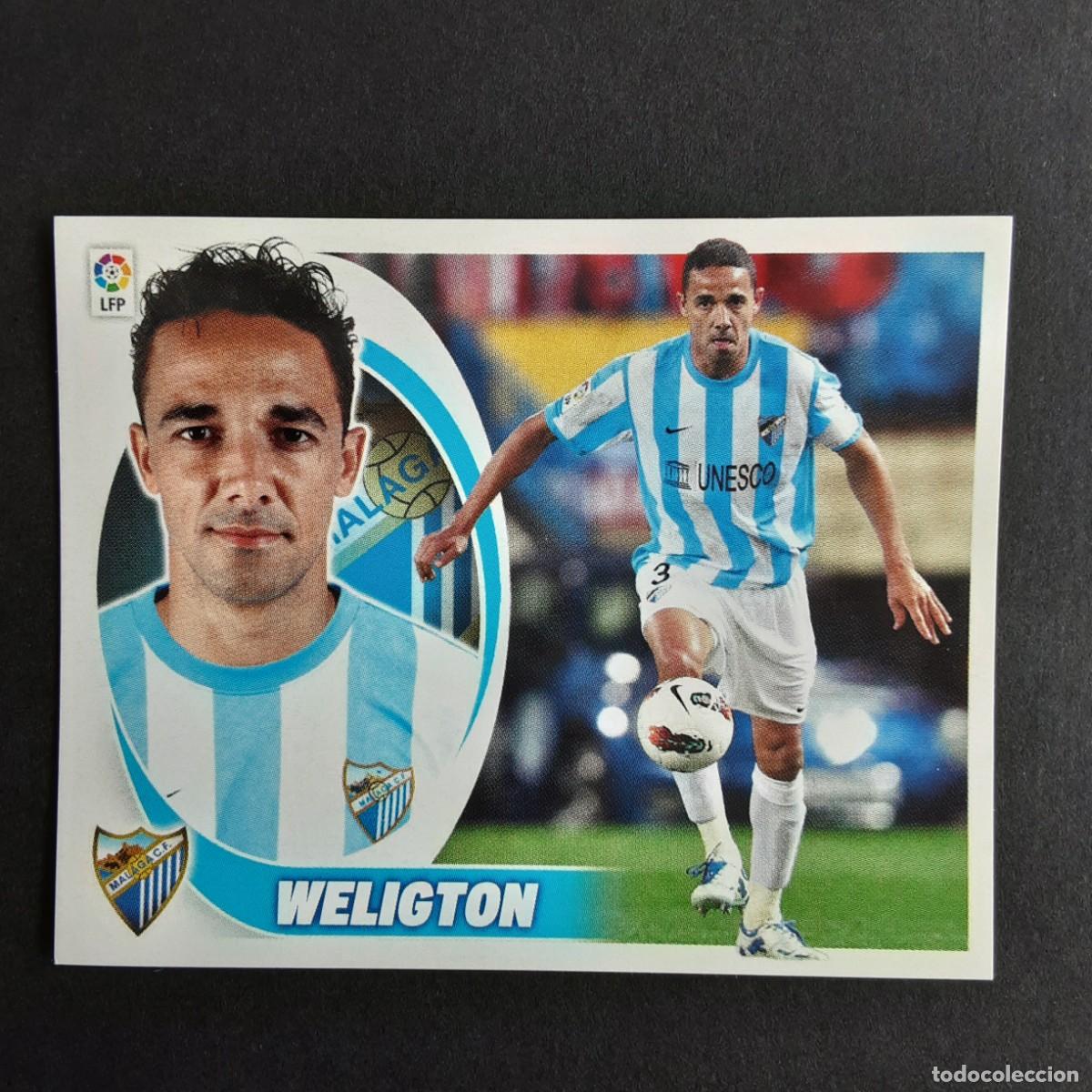 Fu&szlig;ball-Sticker: CROMO LIGA 2012 2013 12 13 COLECCIONES ESTE PANINI N&ordm;6 WELIGTON-MALAGA NUNCA PEGADO