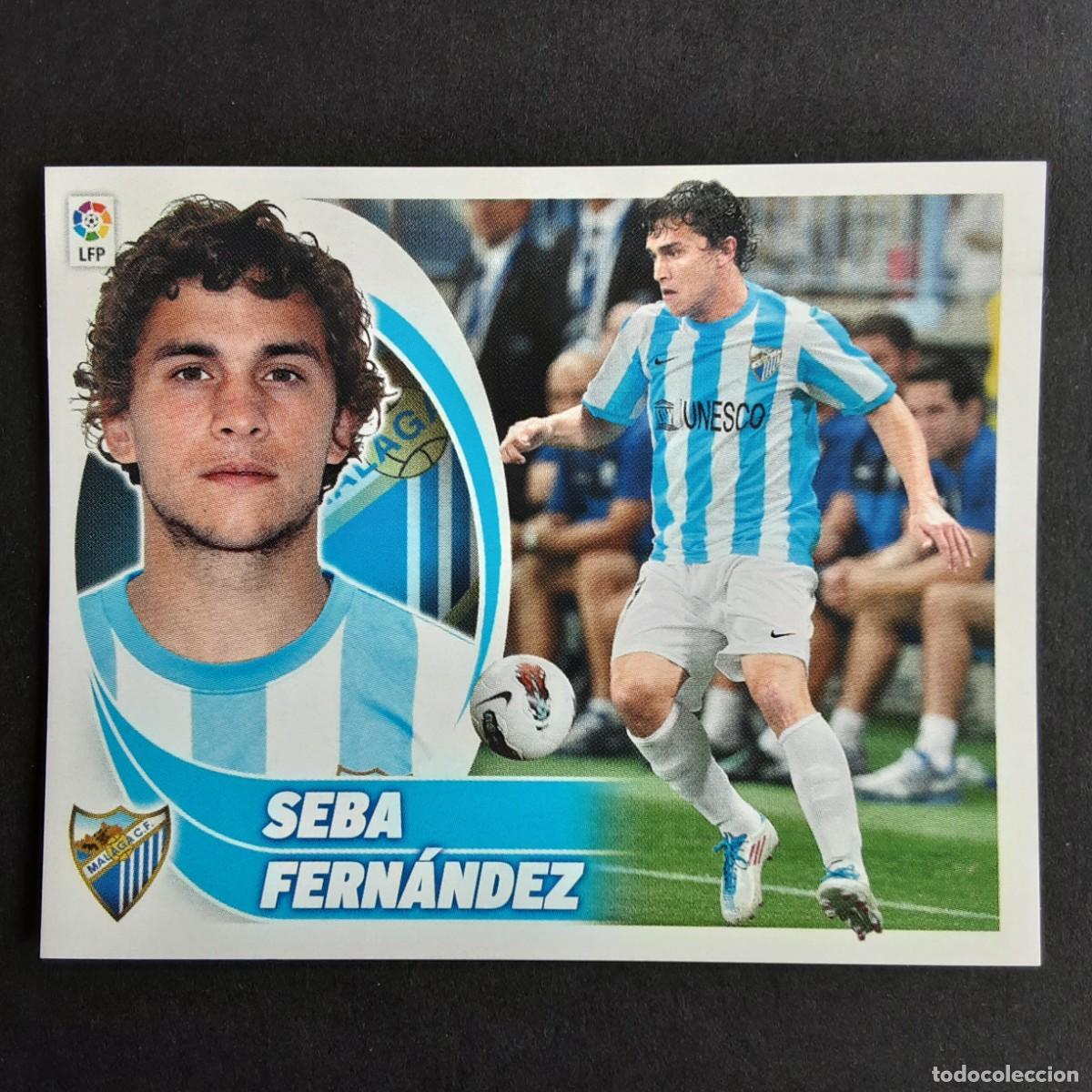 Fu&szlig;ball-Sticker: CROMO LIGA 2012 2013 12 13 COLECCIONES ESTE PANINI N&ordm;16B SEBA FERNANDEZ-MALAGA NUNCA PEGADO