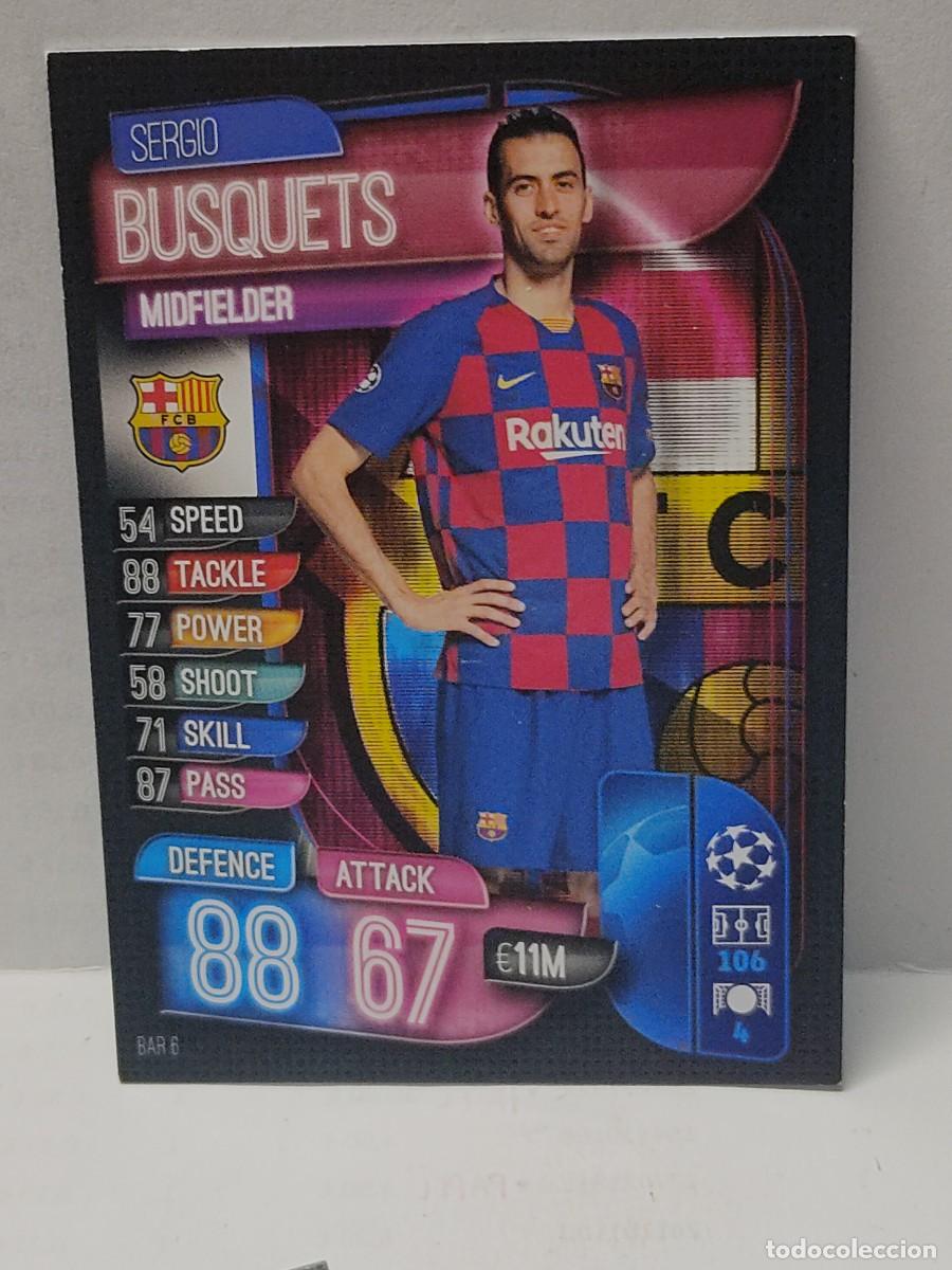 Fu&szlig;ball-Sticker: Cromo TOPPS MATCH ATTAX 19/20 2019 2020 -UEFA CHAMPIONS LEAGUE - BUSQUETS BAR 6