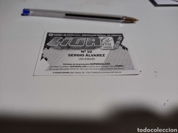 Cromos de f&uacute;tbol: Cromo futbol Sergio &Aacute;lvarez, Eibar - Foto 2