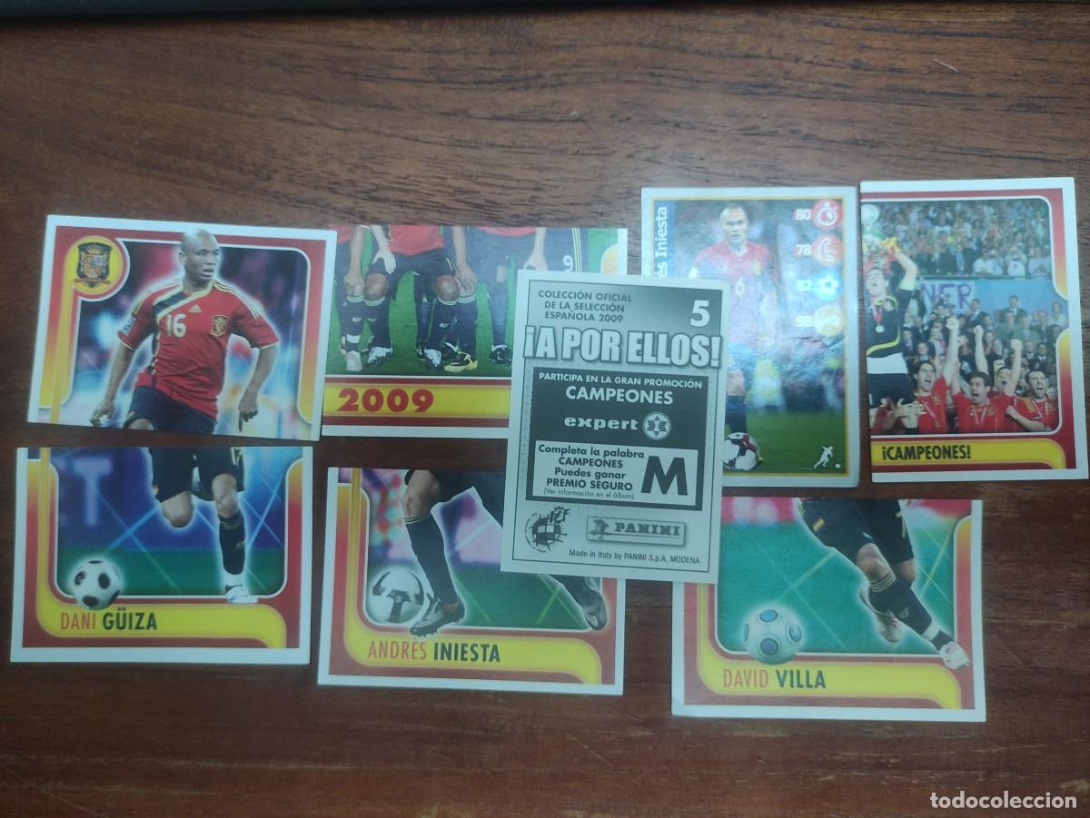Cromos de F&uacute;tbol: A por ellos, 2009. Panini.