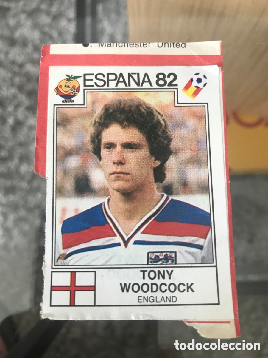 Cromos de F&uacute;tbol: Cromo panini mundial Espa&ntilde;a 82 n&uacute;mero 254 Woodcock recuperado Sticker album world cup Spain 1982