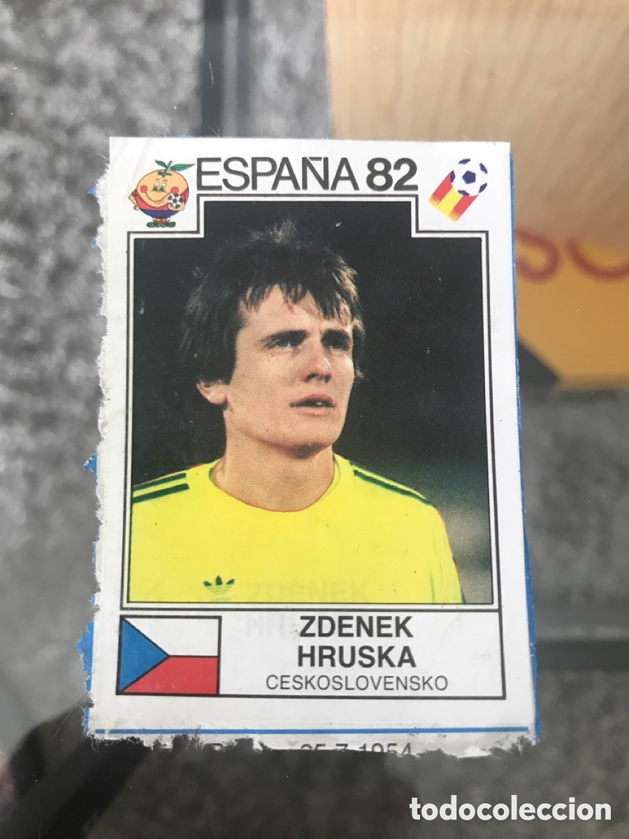 Cromos de F&uacute;tbol: Cromo panini mundial Espa&ntilde;a 82 n&uacute;mero 258 Hruska recuperado Sticker album world cup Spain 1982
