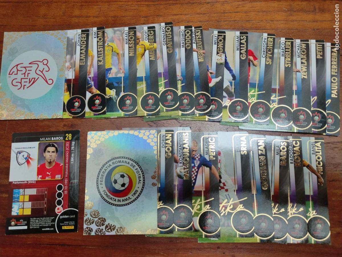 Cromos de F&uacute;tbol: 24 cromos Euro 2008