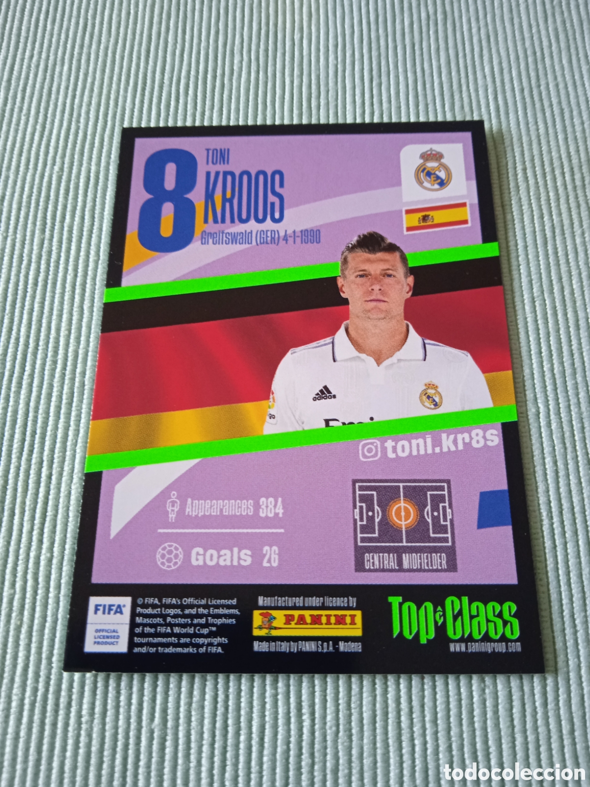 Cromos de f&uacute;tbol: Kroos Rainbow M&aacute;ster top Class - Foto 2