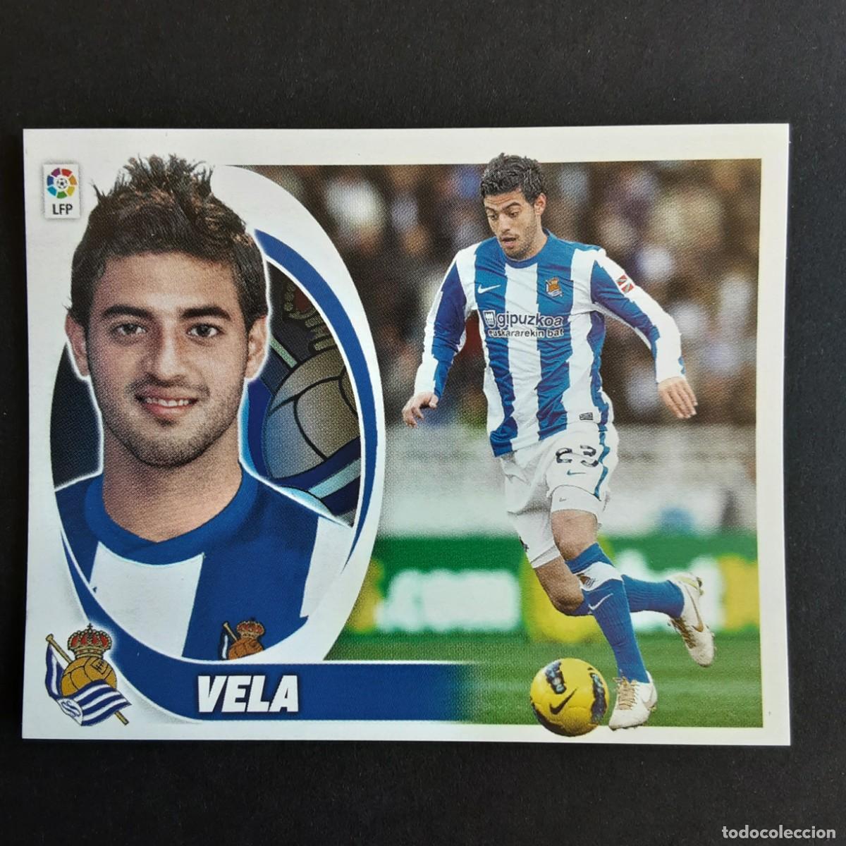 Cromos de F&uacute;tbol: CROMO LIGA 2012 2013 12 13 COLECCIONES ESTE PANINI N&ordm;15A VELA-REAL SOCIEDAD NUNCA PEGADO