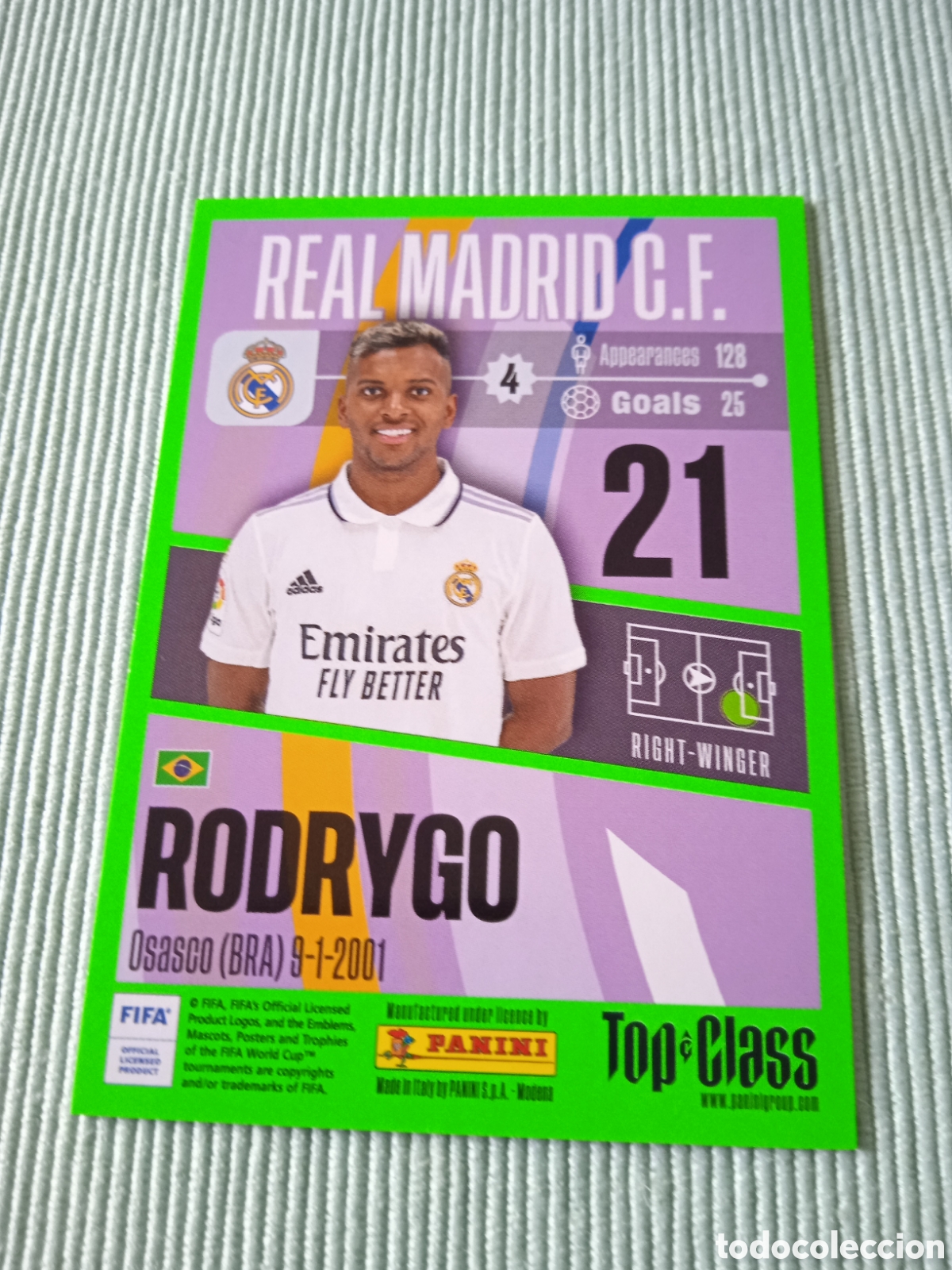 Cromos de f&uacute;tbol: Rodrigo top Class - Foto 2