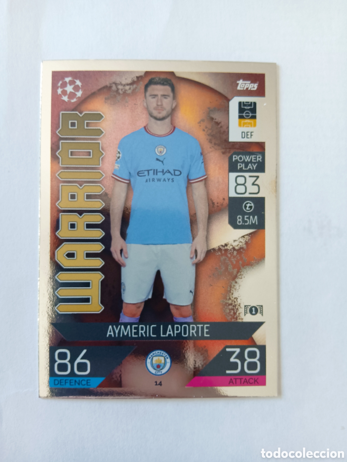 Cromos de Futebol: 14 Laporte Warrior Manchester City TOPPS MATCH ATTAX 22/23