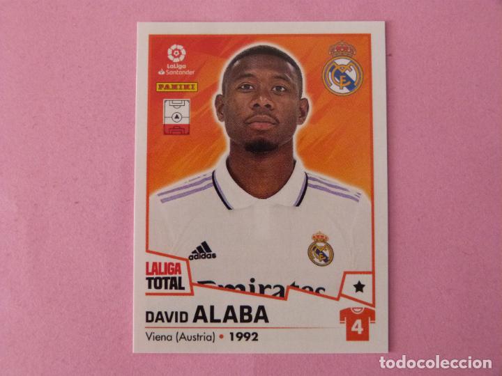 Cromos de F&uacute;tbol: CROMO DE FUTBOL ALABA DEL REAL MADRID C.F. N&ordm; 249 LA LIGA TOTAL 2022-2023/22-23 PANINI