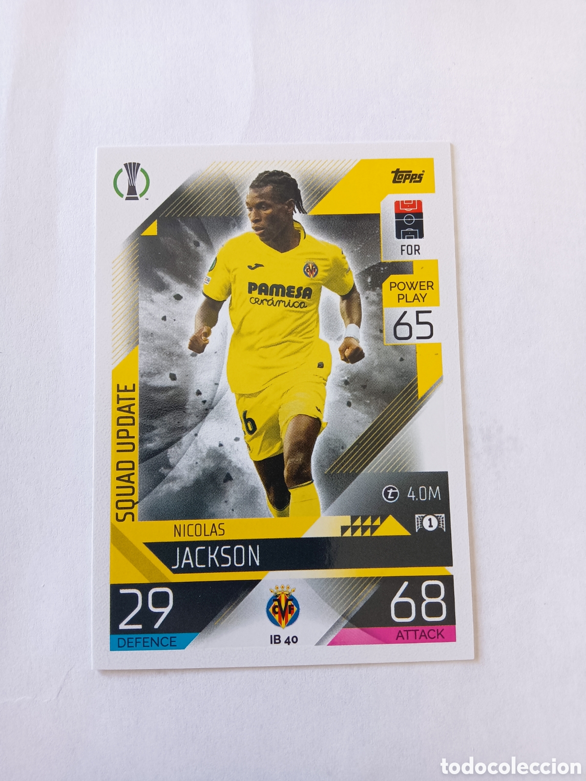 Figurine di Calcio: IB 40 Jackson Villarreal TOPPS MATCH ATTAX 22/23