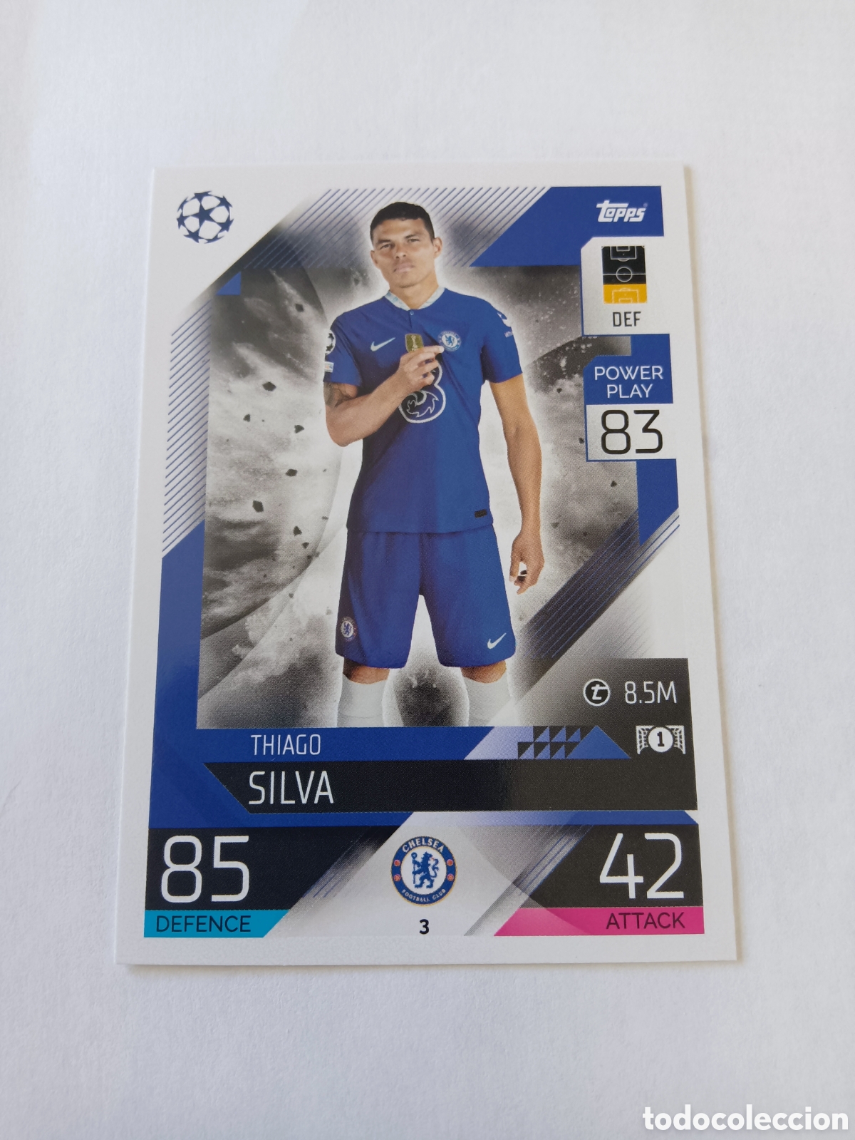 Cromos de f&uacute;tbol: 3 Silva Chelsea TOPPS MATCH ATTAX 22/23