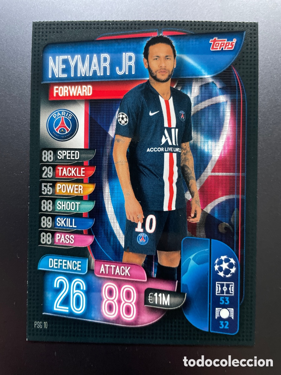 Neymar Jr Psg 10 Match Attax 2019-20 2019 2020 - Buy Collectible Football  Stickers On Todocoleccion