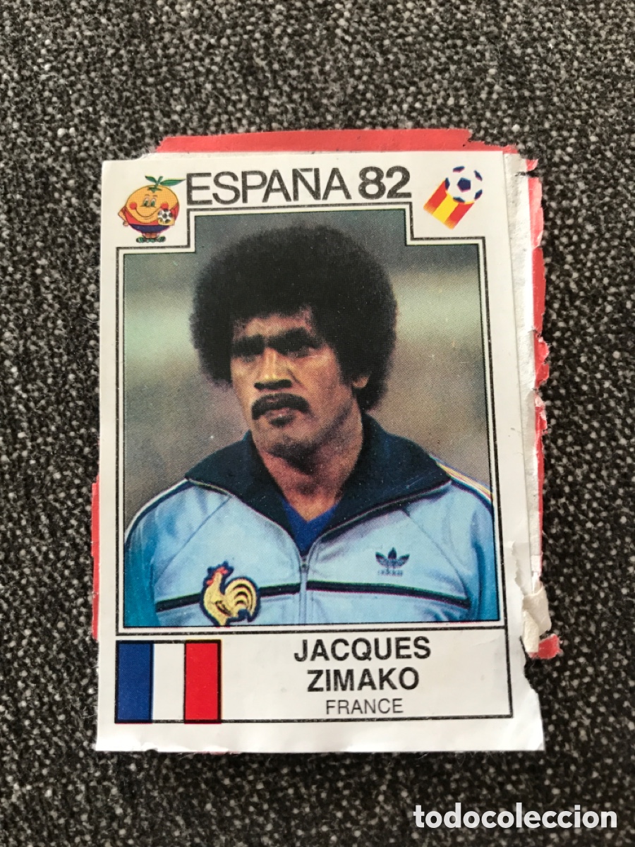 Cromos de F&uacute;tbol: Cromo panini mundial Espa&ntilde;a 82 n&uacute;mero 287 Zimako recuperado Sticker album world cup Spain 1982