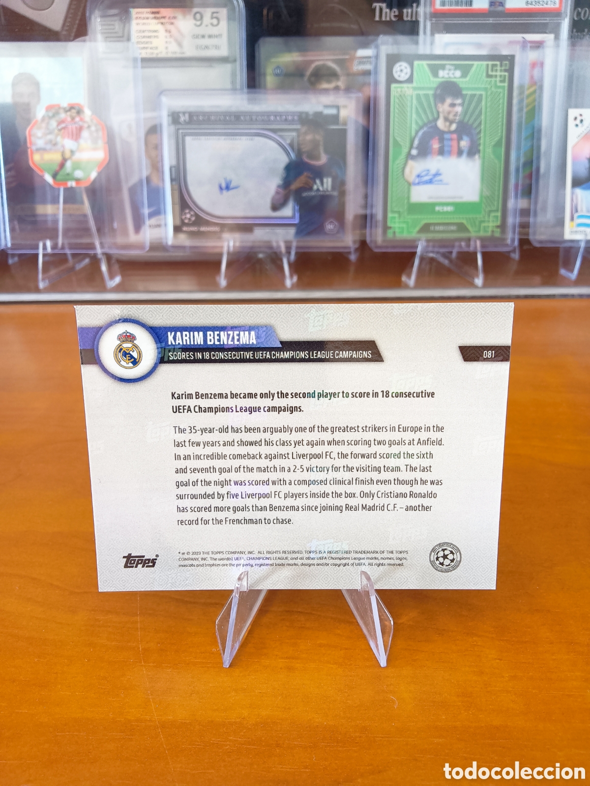 Cromos de f&uacute;tbol: Benzema Topps Now #82 - Foto 2