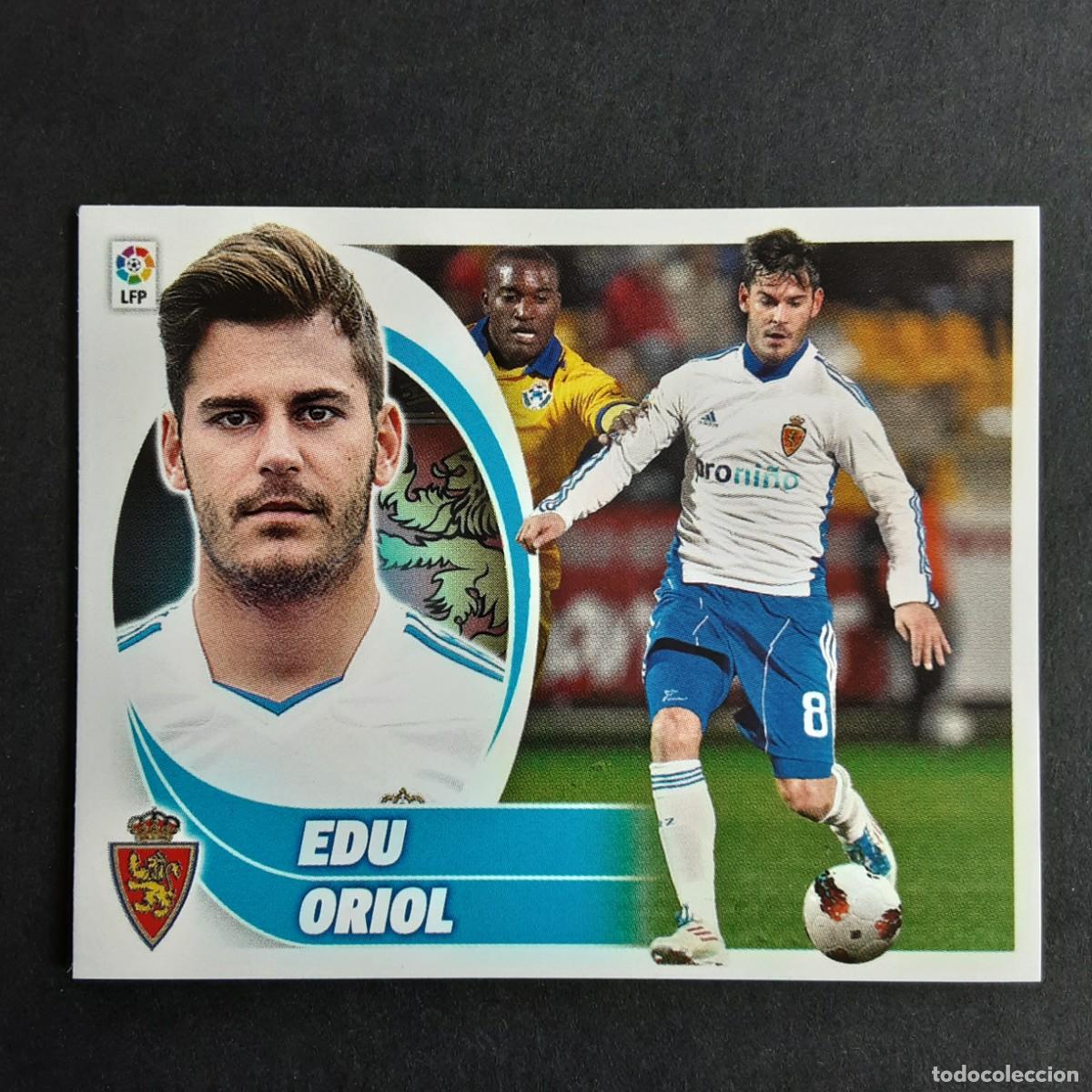 Football Stickers: CROMO LIGA 2012 2013 12 13 COLECCIONES ESTE PANINI N&ordm;12 EDU ORIOL-ZARAGOZA NUNCA PEGADO