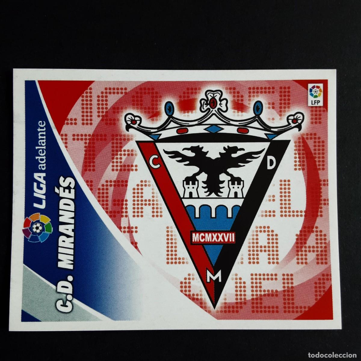 Cromos de f&uacute;tbol: CROMO LIGA 2012 2013 12 13 COLECCIONES ESTE PANINI ESCUDO 2&ordf; DIVISION MIRANDES NUNCA PEGADO