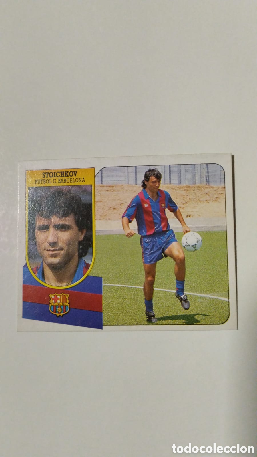 Cromos de f&uacute;tbol: Cromo ediciones este temporada 91 92 Stoichkov Barcelona despegado