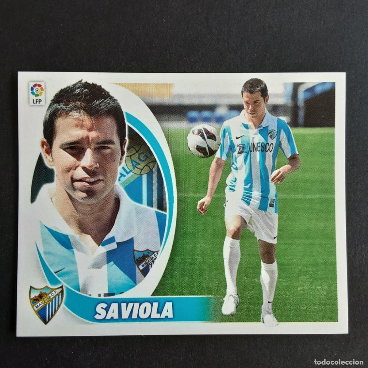 Cromos de f&uacute;tbol: CROMO LIGA 2012 2013 12 13 COLECCIONES ESTE PANINI FICHAJE N&ordm;56 SAVIOLA-MALAGA NUNCA PEGADO