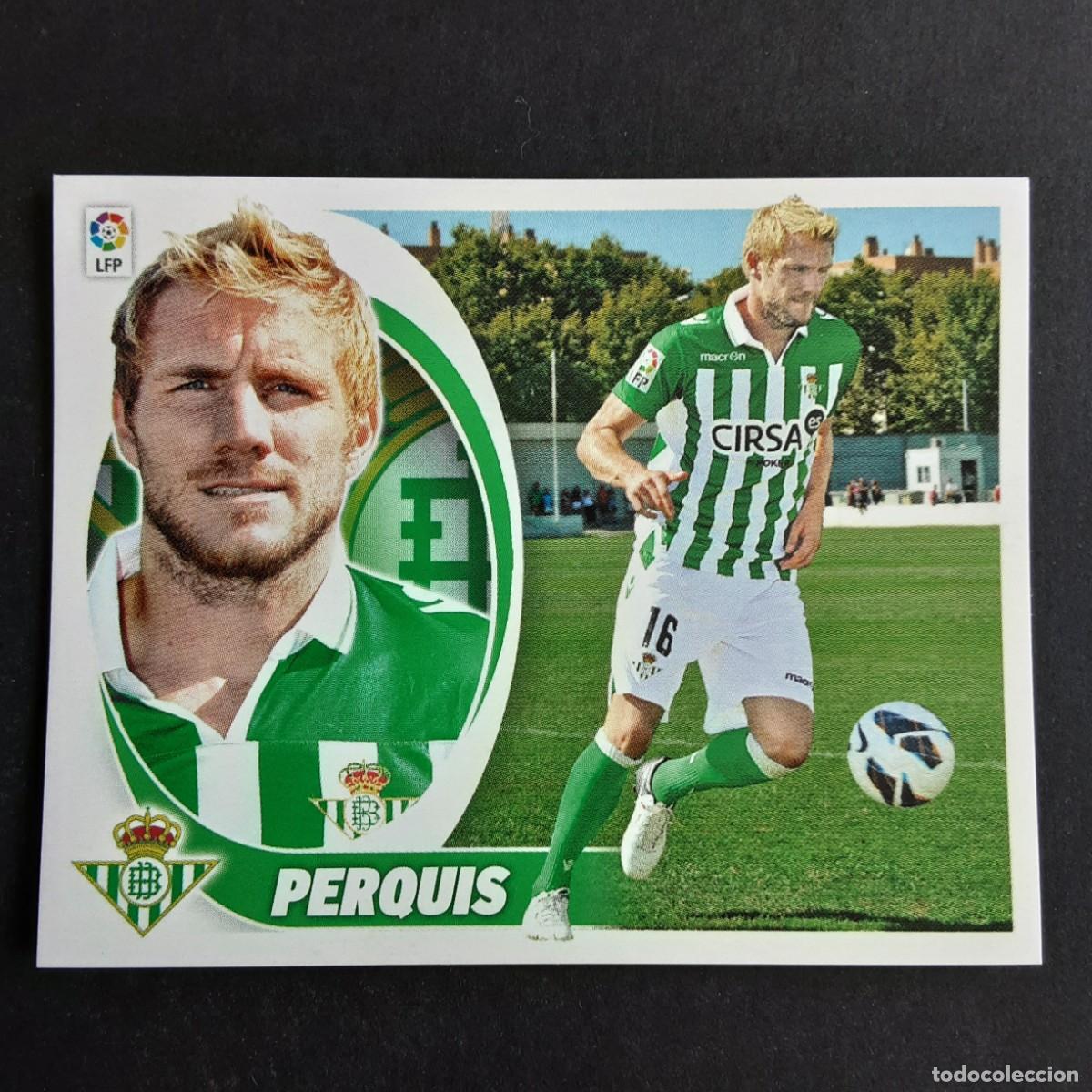 Football Stickers: CROMO LIGA 2012 2013 12 13 COLECCIONES ESTE PANINI COLOCA N&ordm;5 BIS PERQUIS-BETIS NUNCA PEGADO