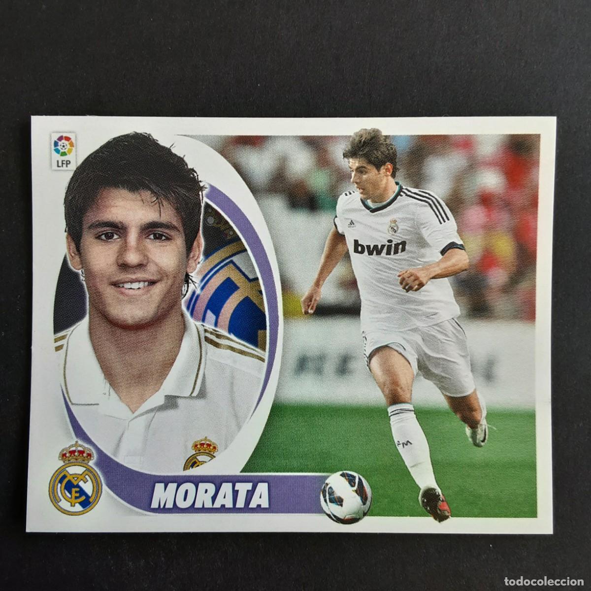Cromos de F&uacute;tbol: CROMO LIGA 2012 2013 12 13 COLECCIONES ESTE PANINI COLOCA N&ordm;15 BIS MORATA-R.MADRID NUNCA PEGADO