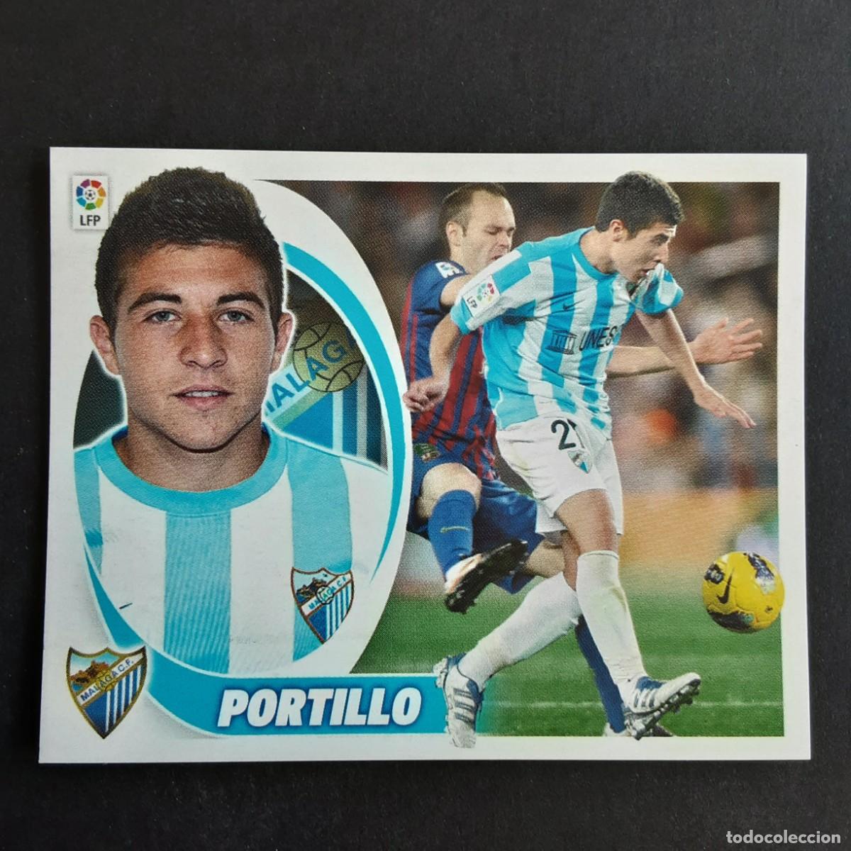 Cromos de f&uacute;tbol: CROMO LIGA 2012 2013 12 13 COLECCIONES ESTE PANINI COLOCA N&ordm;10 BIS PORTILLO-MALAGA NUNCA PEGADO