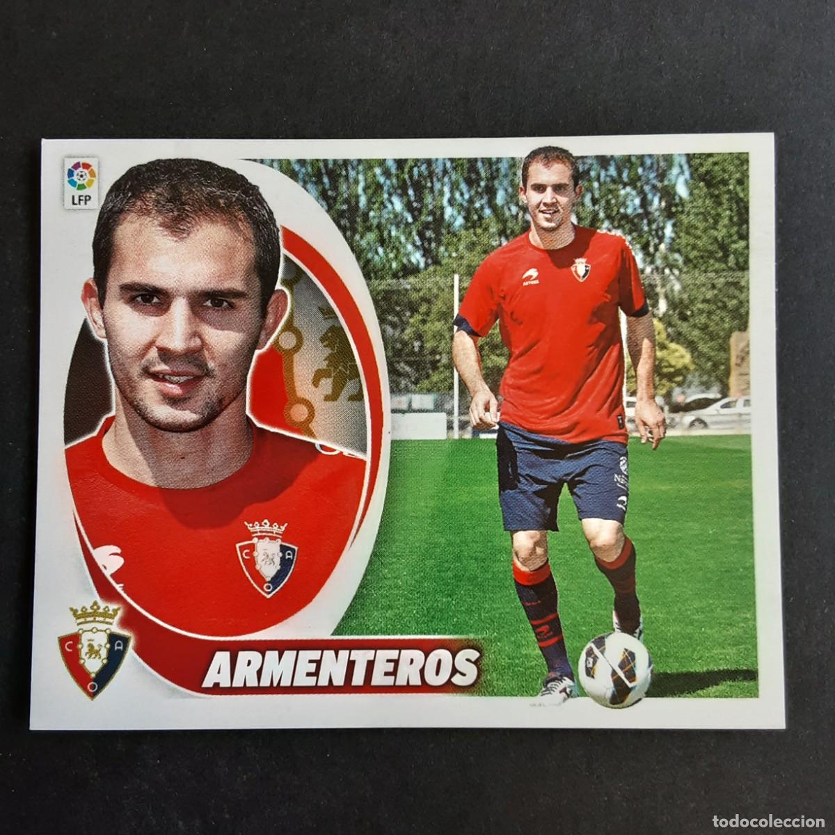 Football Stickers: CROMO LIGA 2012 2013 12 13 COLECCIONES ESTE PANINI COLOCA N&ordm;14 BIS ARMENTEROS-OSASUNA NUNCA PEGADO
