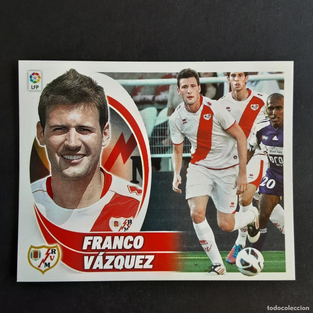 Cromos de f&uacute;tbol: CROMO LIGA 2012 2013 COLECCIONES ESTE PANINI COLOCA N&ordm;13 BIS FRANCO VAZQUEZ-R.VALLECANO NUNCA PEGADO