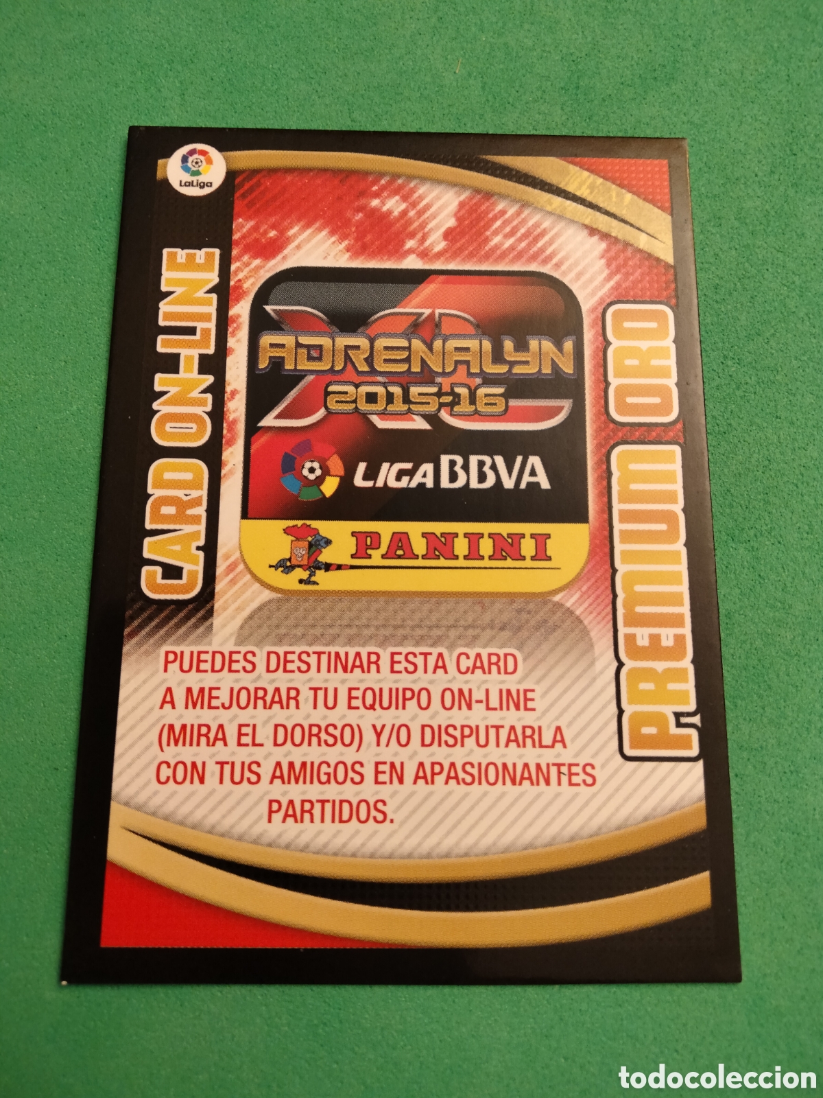 Fu&szlig;ball-Sticker: CARD ON LINE PREMIUM ORO ADRENALYN 2015 2016 PANINI 15 16 PERFECTO ESTADO UNIFICO ENVIOS