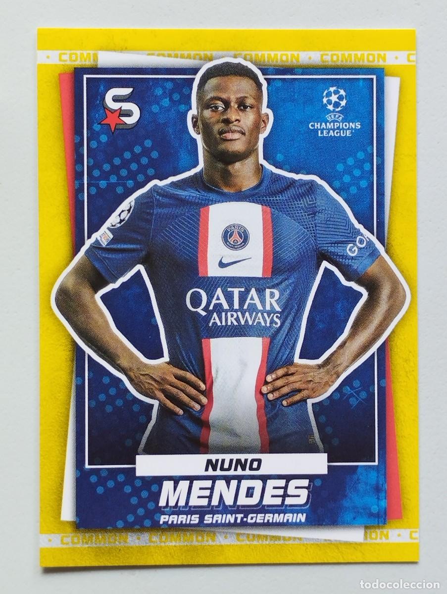 Figurine di Calcio: CROMO CARD TOPPS SUPER STARS 22 23 SUPERSTARS 2022 2023 COMMON 129 NUNO MENDES PSG