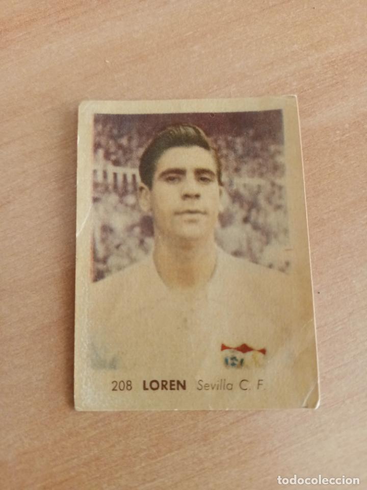 Cartes &agrave; collectionner de Football: RUIZ ROMERO 1955-56. N&ordm;208-LOREN-SEVILLA. MUY BUEN ESTADO. SIN PEGAR