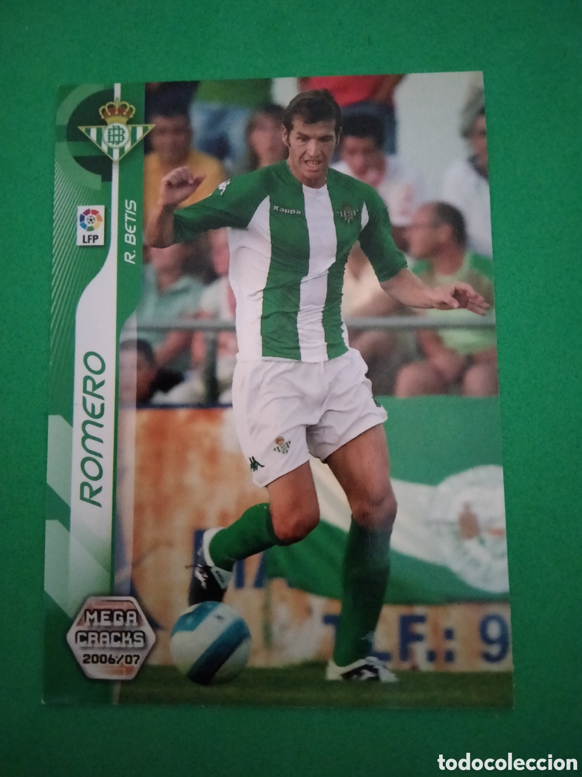 Fu&szlig;ball-Sticker: ROMERO 454 REAL BETIS NUEVO FICHAJE MEGACRACKS 2006 2007 PANINI 06 07 CARD VER FOTOS