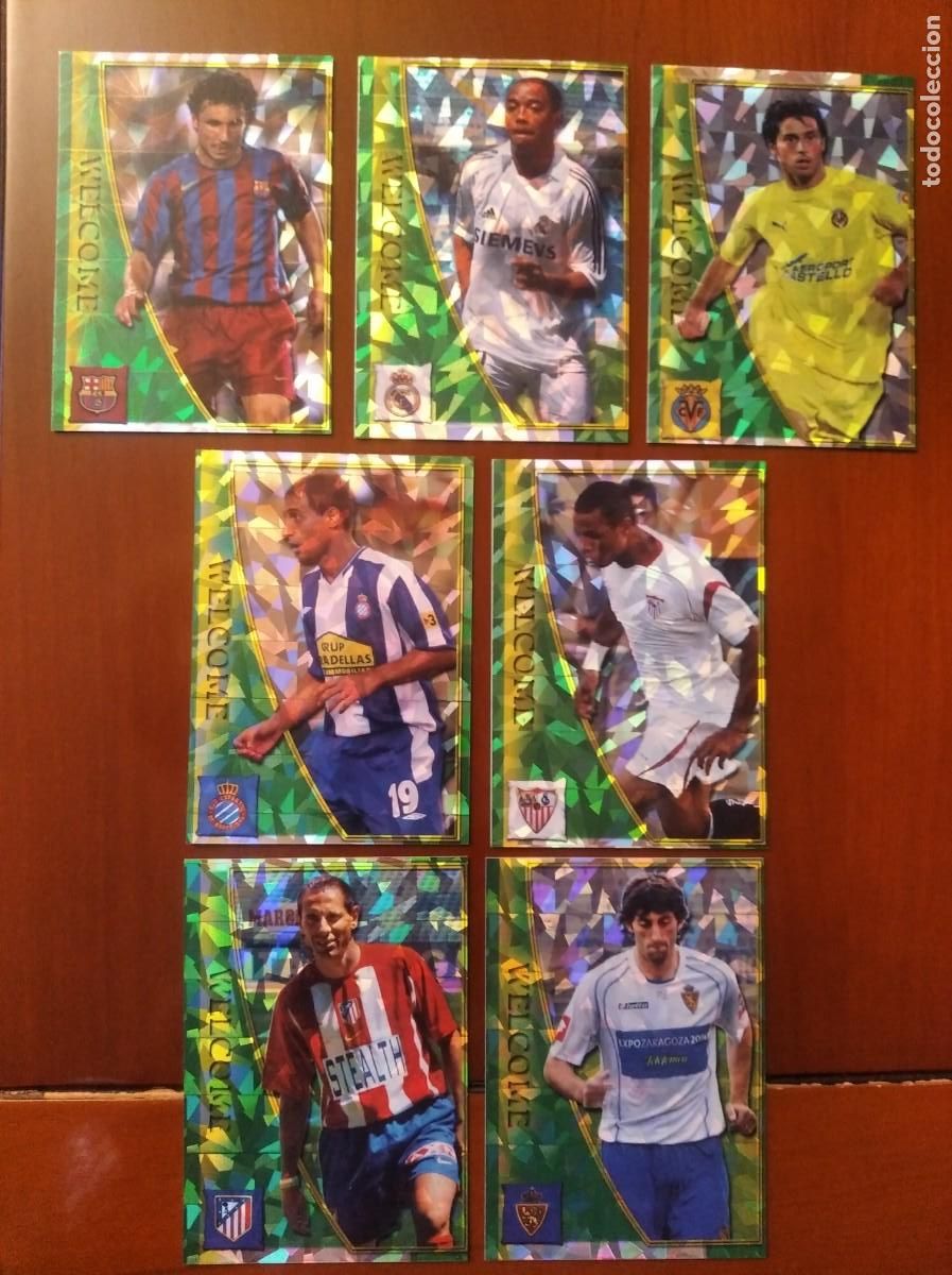 Fu&szlig;ball-Sticker: Mundicromo 2005/06 (LOTE DE 7 WELCOME,VERSI&Oacute;N DIAMANTES).