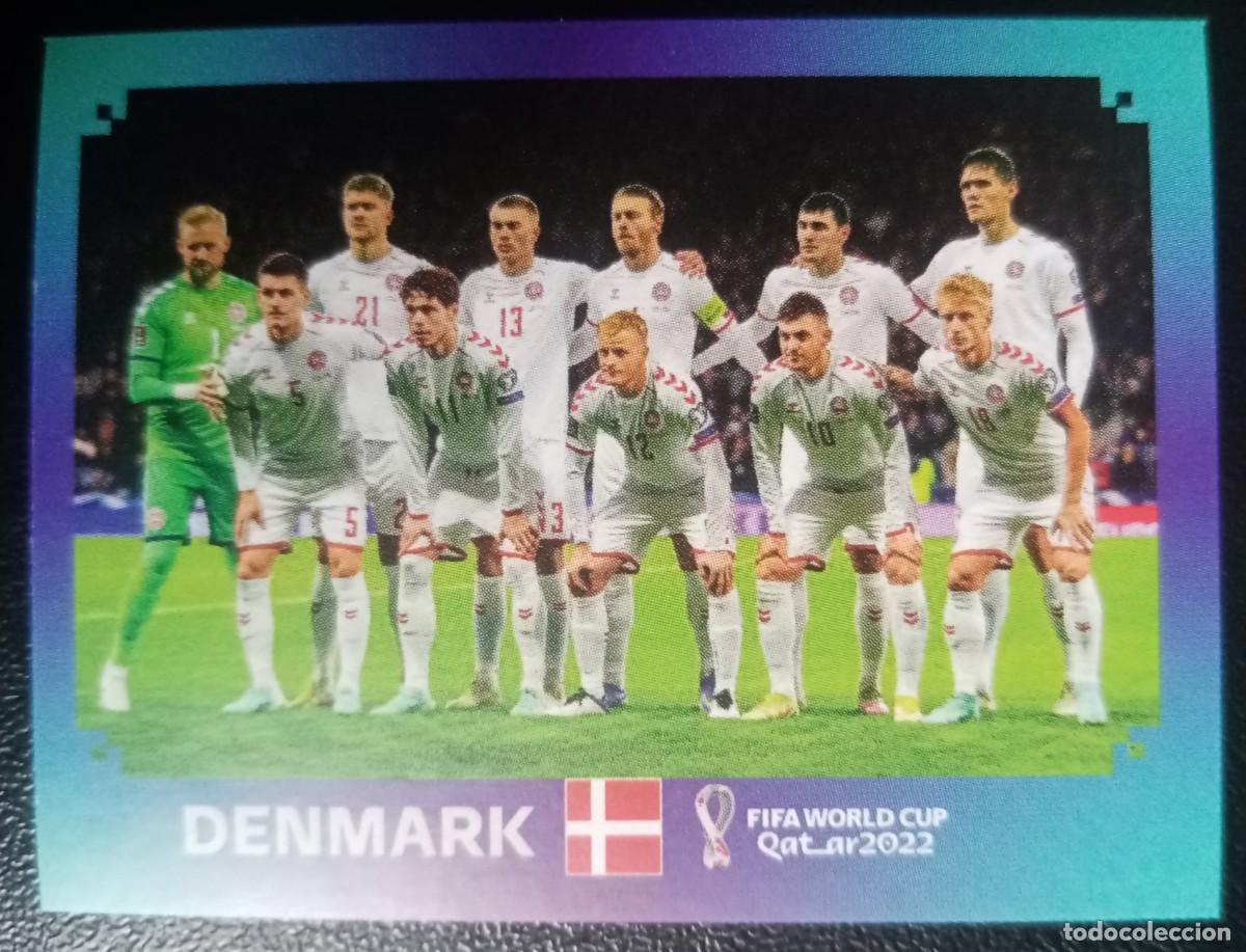 Figurine di Calcio: Figurina World Cup 2022 Cromo Mundial Panini Qatar 2022 Squadra Alineaci&oacute;n Team Denmark n DEN 1