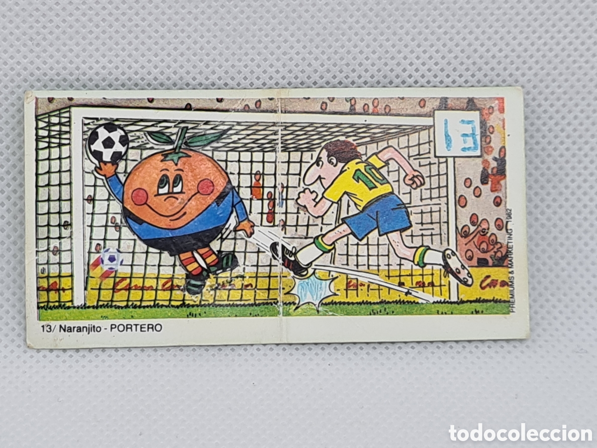 Cromos de F&uacute;tbol: DIFICIL CROMO LOS NARANJITOS DEL MUNDIAL ESPA&Ntilde;A 82 NUMERO 13