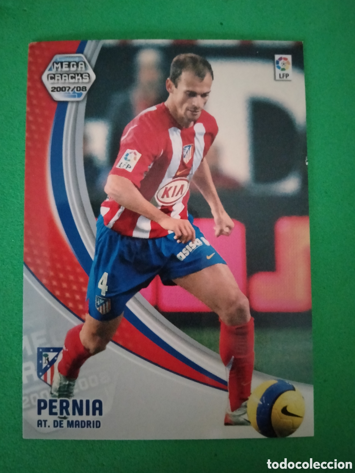 Cartes &agrave; collectionner de Football: PERNIA ATLETICO DE MADRID 44 MEGACRACKS PANINI 2007 2008 07 08 CARD UNIFICO ENVIOS CROMO FUTBOL