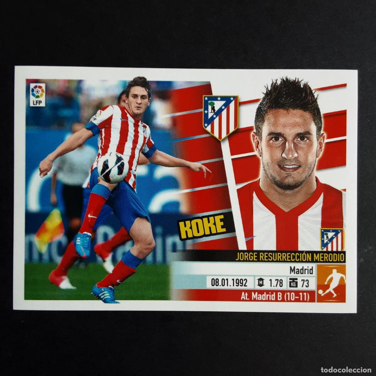 Cromos de F&uacute;tbol: CROMO LIGA 2013 2014 13 14 COLECCIONES ESTE PANINI N&ordm;12 KOKE-AT.MADRID NUNCA PEGADO
