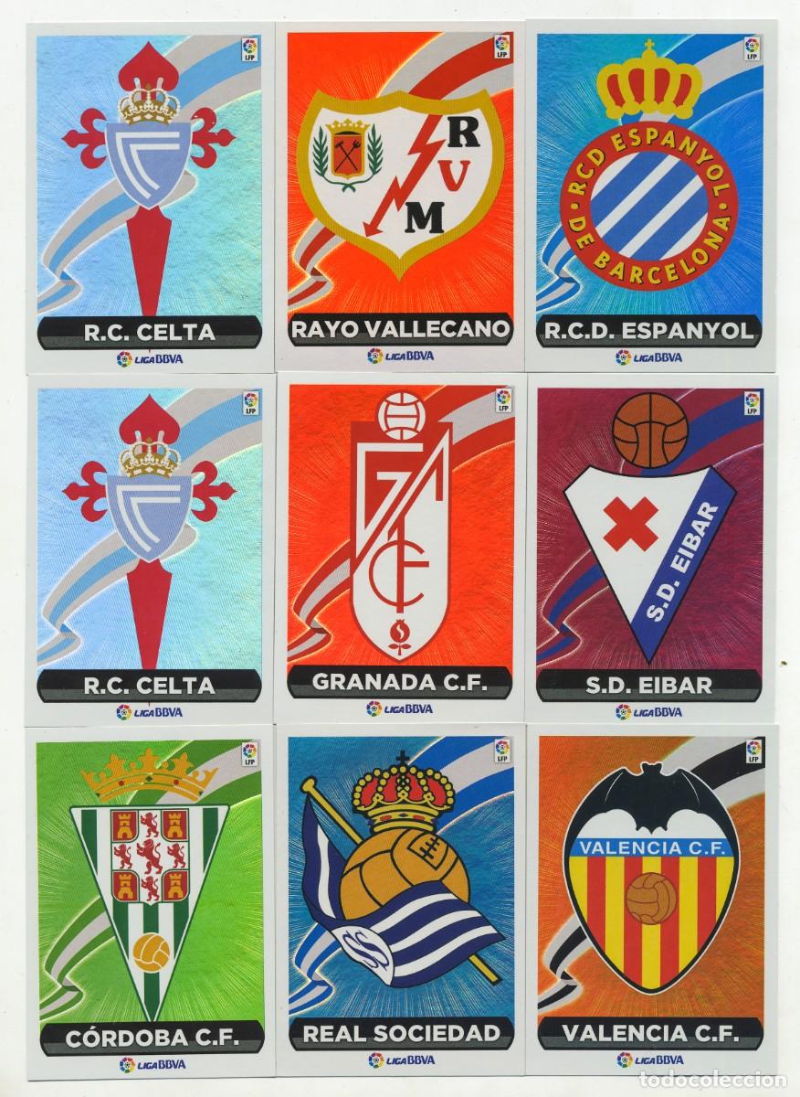 Cromos de Futebol: ESCUDO N&ordm; 23 EIBAR BRILLO LISO LIGA BBVA ESTE PANINI CROMO FUTBOL 2014 2015 14 15 NUEVO