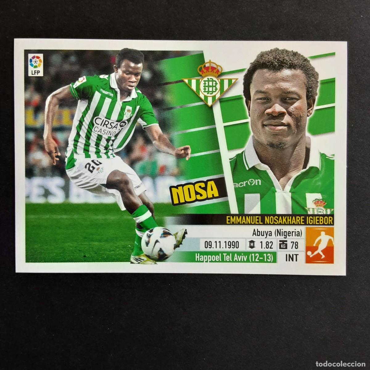 Fu&szlig;ball-Sticker: CROMO LIGA 2013 2014 13 14 COLECCIONES ESTE PANINI N&ordm;9 NOSA-BETIS NUNCA PEGADO