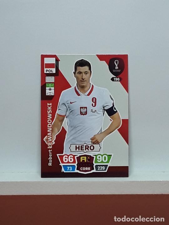 Cromos de f&uacute;tbol: MUNDIAL ADRENALYN 2022 WORLD CUP QATAR ALBUM PANINI LIGA N 196 POLONIA POLAND ROBERT LEWANDOWSKI