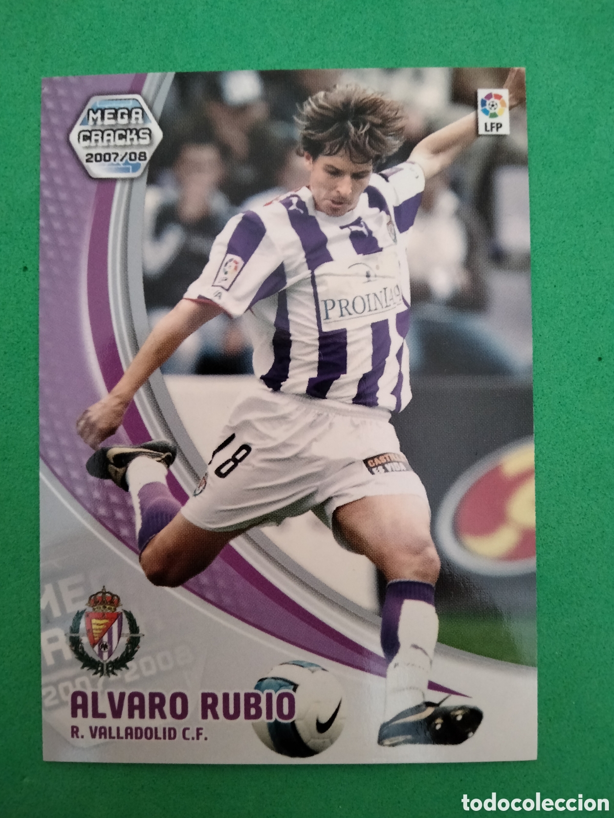 Cromos de F&uacute;tbol: ALVARO RUBIO 316 REAL VALLADOLID MEGACRACKS PANINI 2007 2008 07 08 CARD UNIFICO ENVIOS CROMO FUTBOL