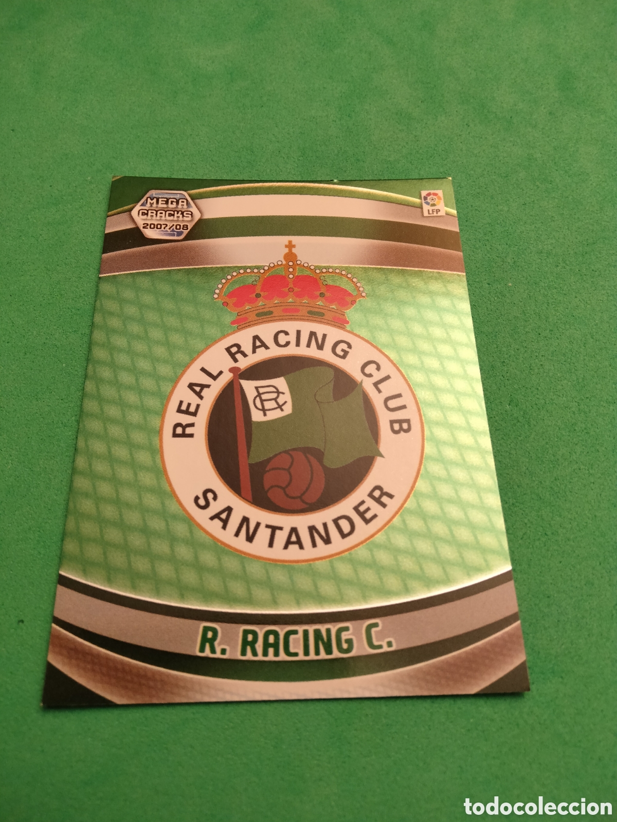 Cromos de F&uacute;tbol: ESCUDO RACING DE SANTANDER 235 MEGACRACKS PANINI 2007 2008 07 08 CARD UNIFICO ENVIOS CROMO FUTBOL