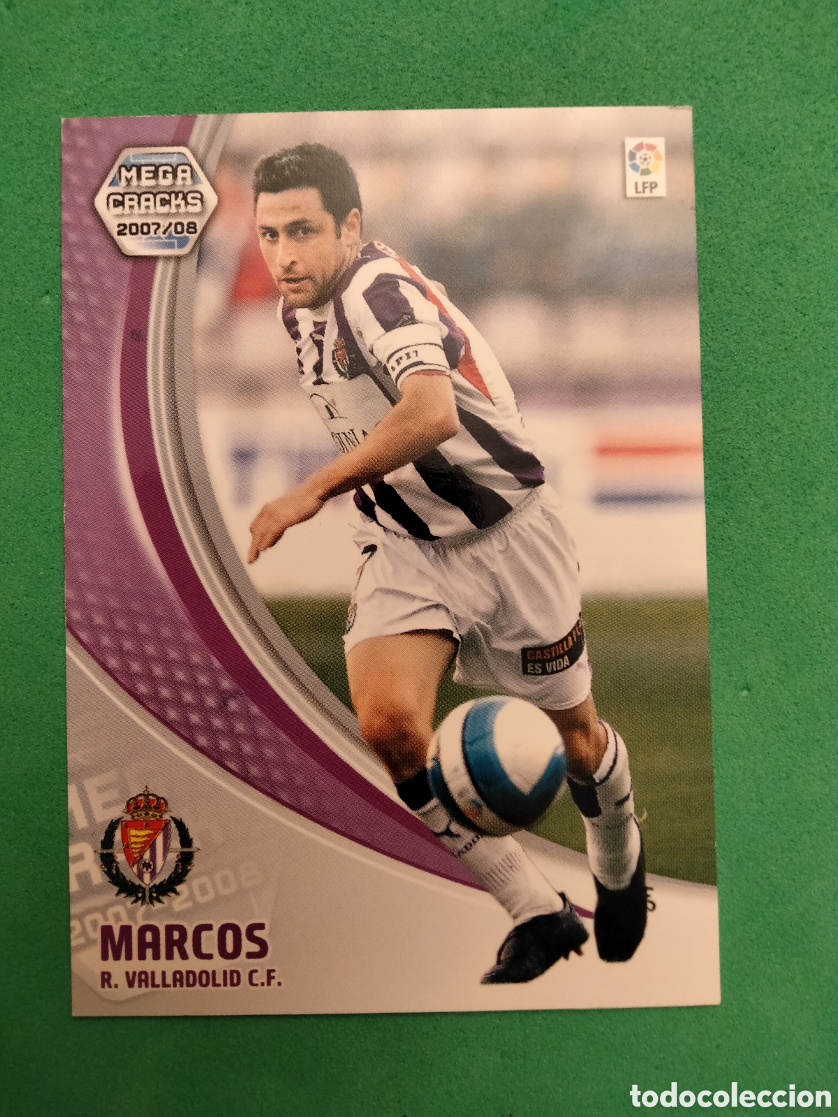 Figurine di Calcio: MARCOS REAL VALLADOLID N&ordm; 313 MEGACRACKS PANINI 2007 2008 07 08 CARD UNIFICO ENVIOS