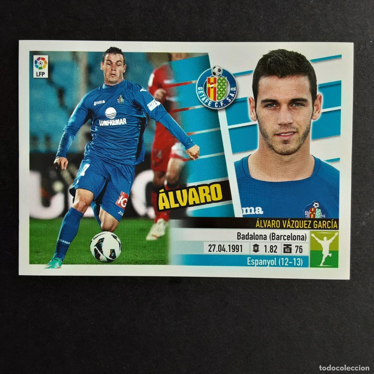 Cromos de F&uacute;tbol: CROMO LIGA 2013 2014 13 14 COLECCIONES ESTE PANINI N&ordm;16A ALVARO-GETAFE NUNCA PEGADO