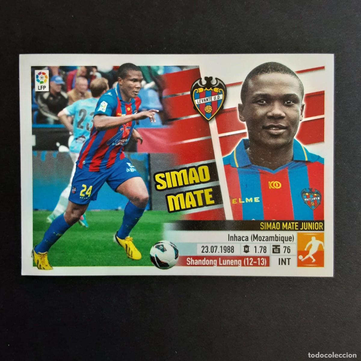 Cromos de f&uacute;tbol: CROMO LIGA 2013 2014 COLECCIONES ESTE PANINI N&ordm;12 SIMAO MATE-LEVANTE VERSION MATE NUNCA PEGADO