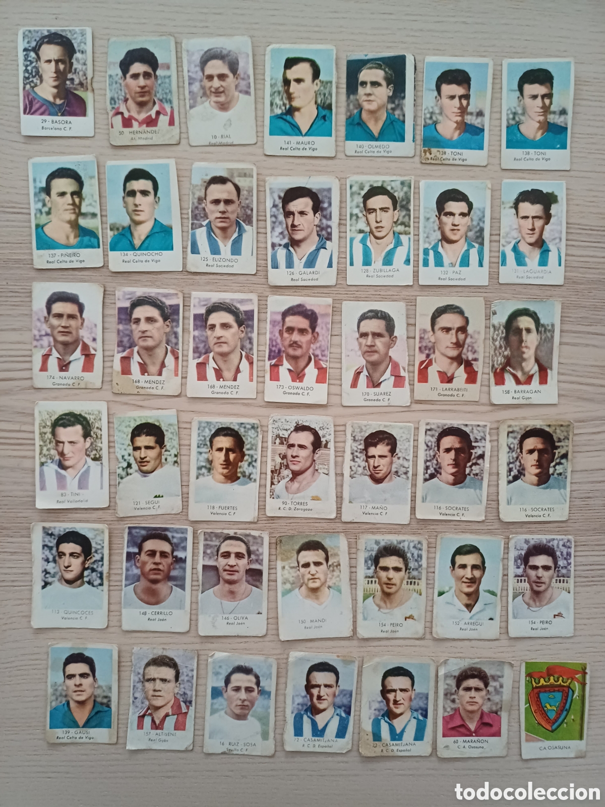 Cartes &agrave; collectionner de Football: 34 cromos futbol futbolistas, ediciones condifran, nunca pegados