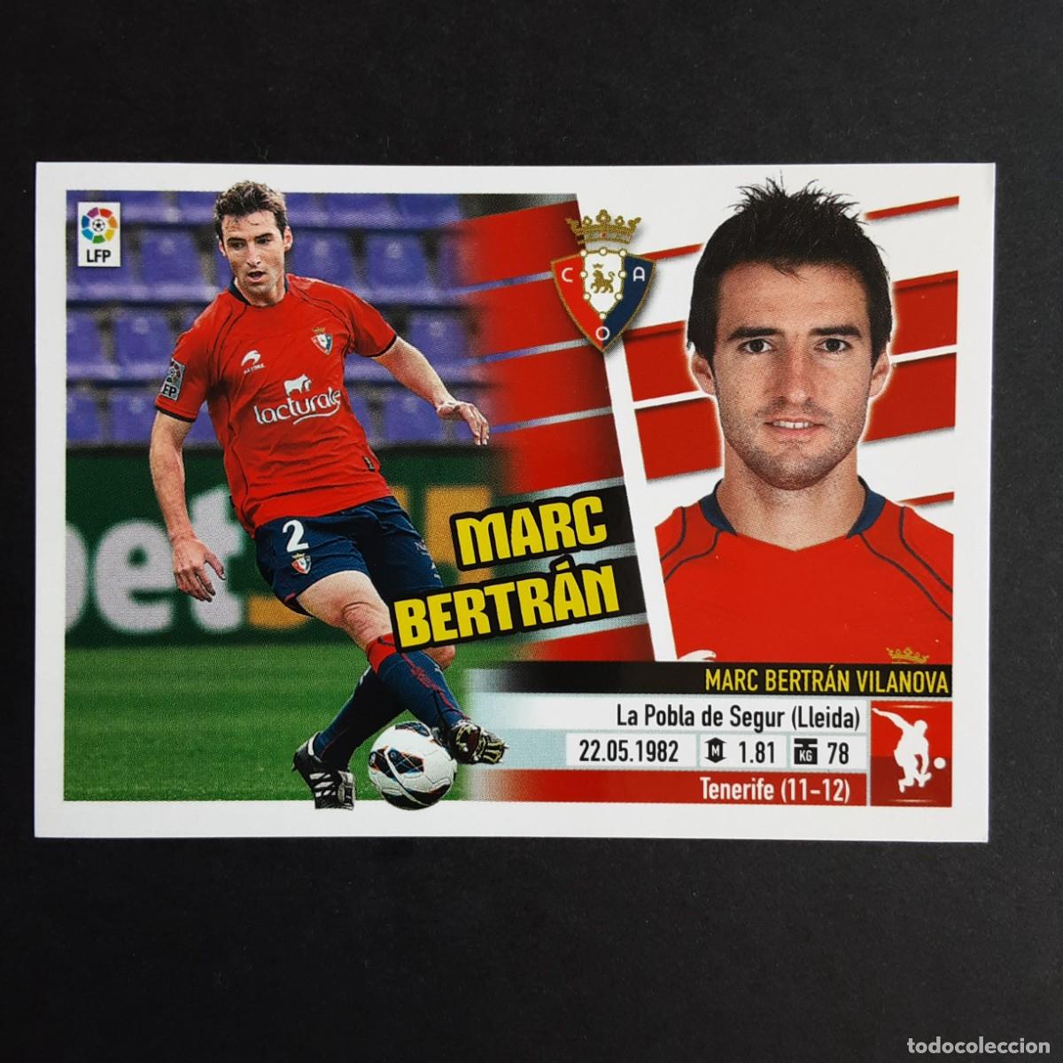 Cromos de F&uacute;tbol: CROMO LIGA 2013 2014 13 14 COLECCIONES ESTE PANINI N&ordm;3A MARC BERTRAN-OSASUNA NUNCA PEGADO