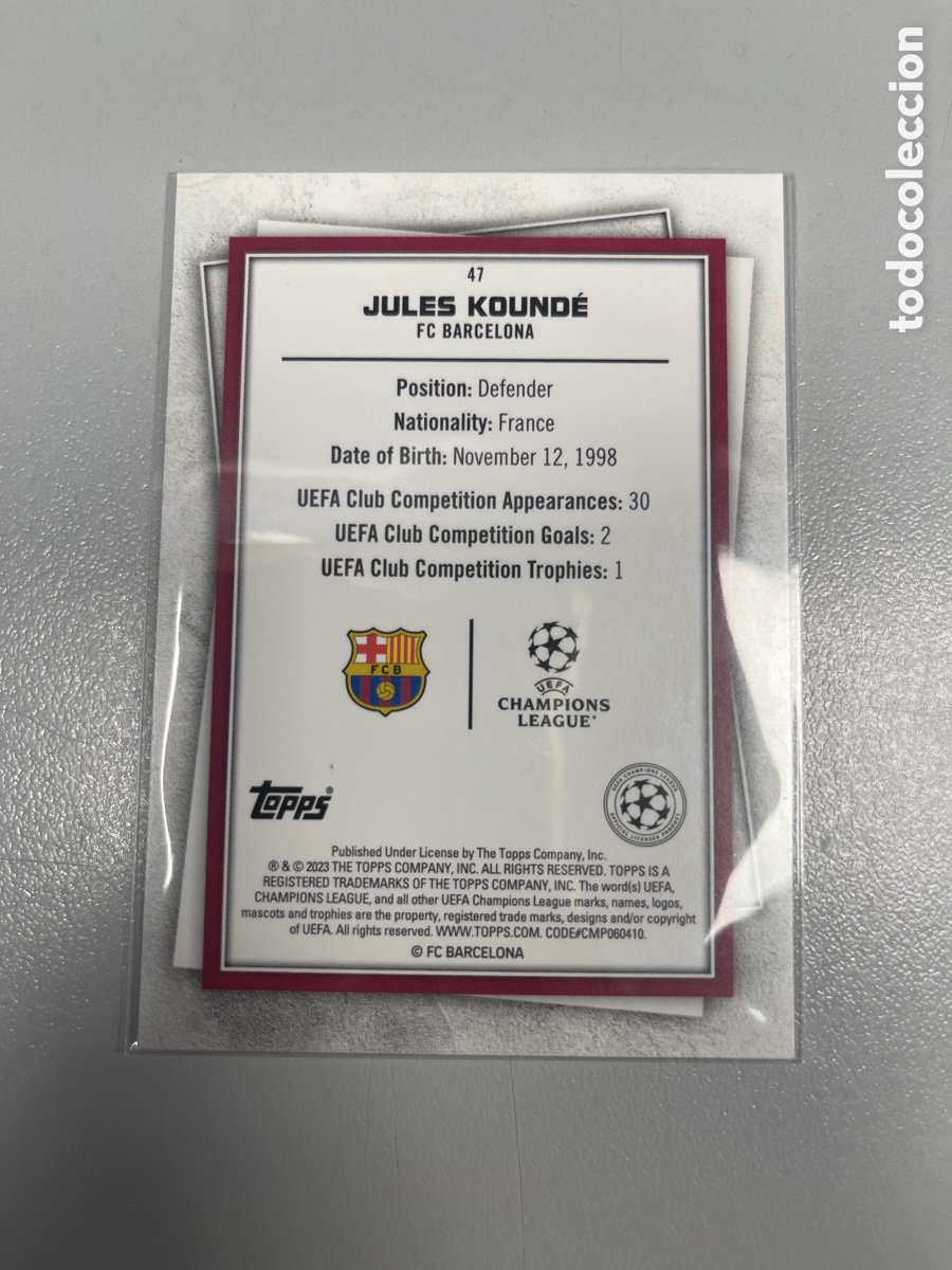 Topps Barcelona Jules Kounde 5枚限定 カード